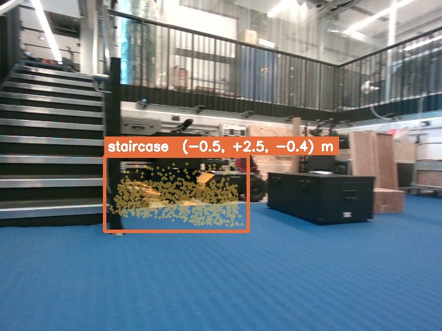 Mislabeled staircase object with bbox on clutter